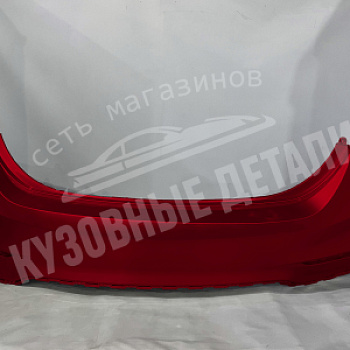 Бампер задний Hyundai Solaris (2017) R4R Fiery red Красный