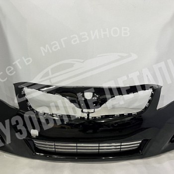 Бампер передний Toyota Camry V40 рест с омыв. с отв. под сонары 202 Black Metallic